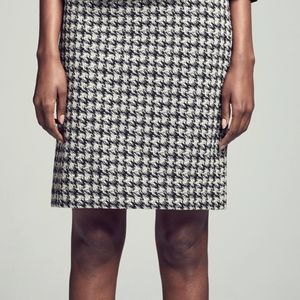MM Lafleur The Noho Skirt—Modern Houndstooth